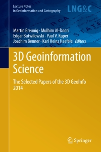 Cover image: 3D Geoinformation Science 9783319121802