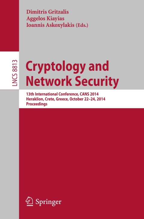 Cover image for book Cryptology and Network Security