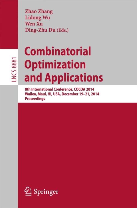 Cover image for book Combinatorial Optimization and Applications