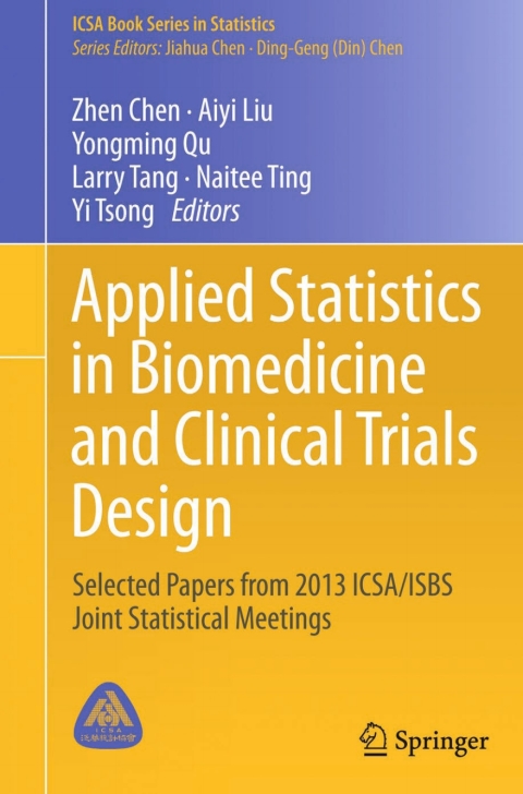 Cover image for book Applied Statistics in Biomedicine and Clinical Trials Design