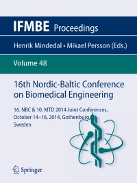 صورة الغلاف: 16th Nordic-Baltic Conference on Biomedical Engineering 9783319129662