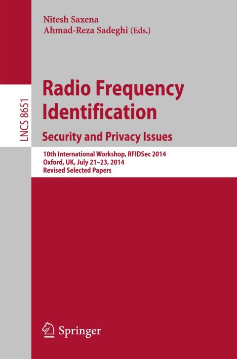 Cover image for book Radio Frequency Identification: Security and Privacy Issues