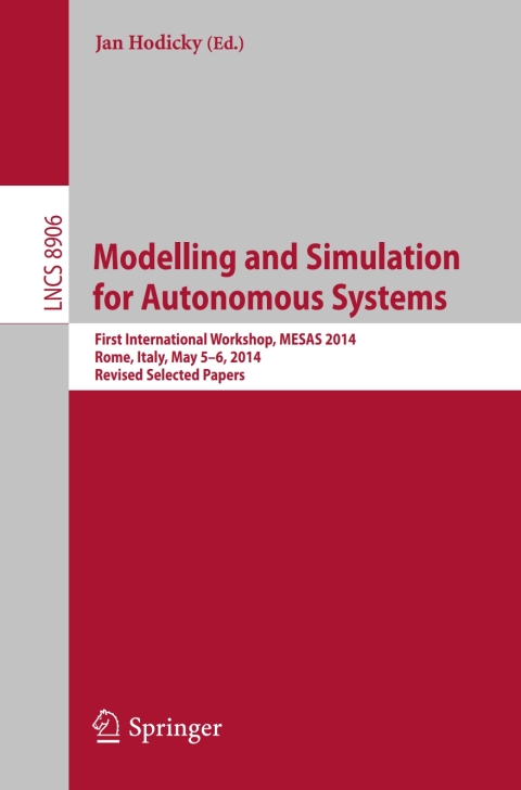 Cover image for book Modelling and Simulation for Autonomous Systems
