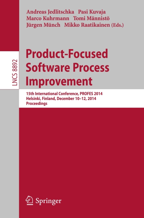 Cover image for book Product-Focused Software Process Improvement
