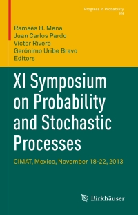 Cover image: XI Symposium on Probability and Stochastic Processes 9783319139838