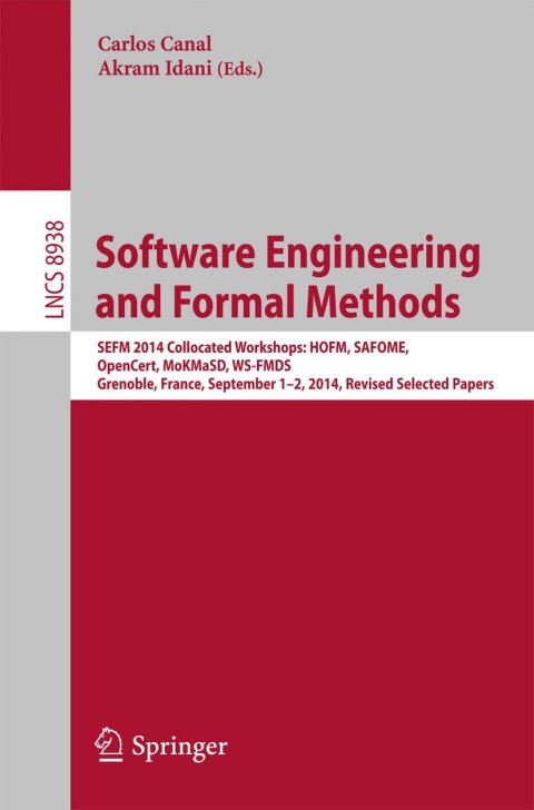 Cover image for book Software Engineering and Formal Methods