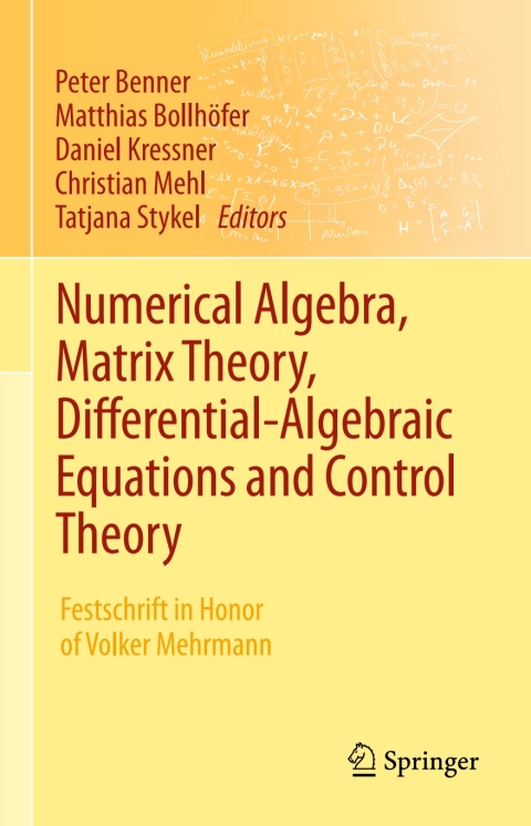 Cover image for book Numerical Algebra, Matrix Theory, Differential-Algebraic Equations and Control Theory