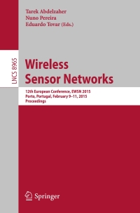 صورة الغلاف: Wireless Sensor Networks 9783319155814