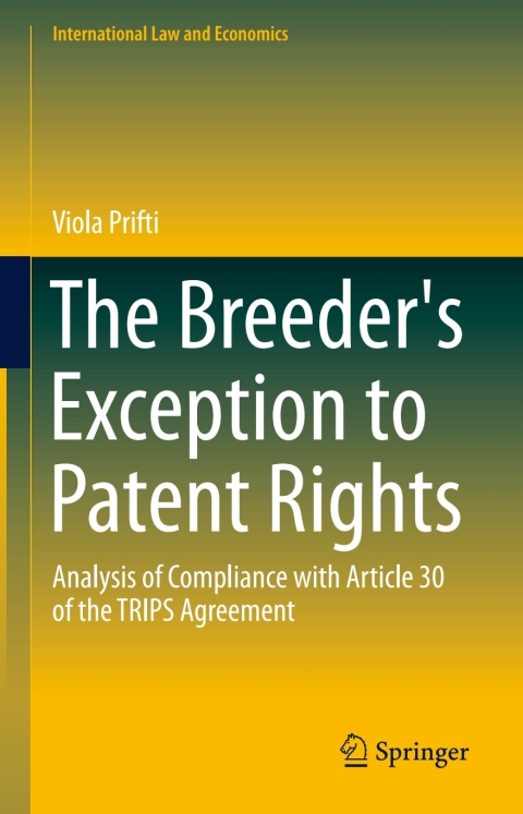 Cover image for book The Breeder's Exception to Patent Rights