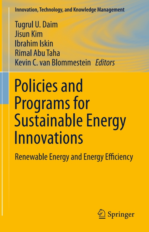Cover image for book Policies and Programs for Sustainable Energy Innovations