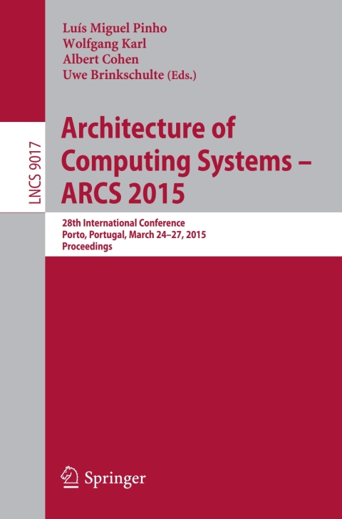 Cover image for book Architecture of Computing Systems – ARCS 2015