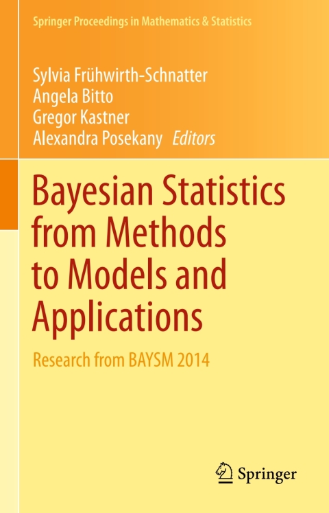 Cover image for book Bayesian Statistics from Methods to Models and Applications