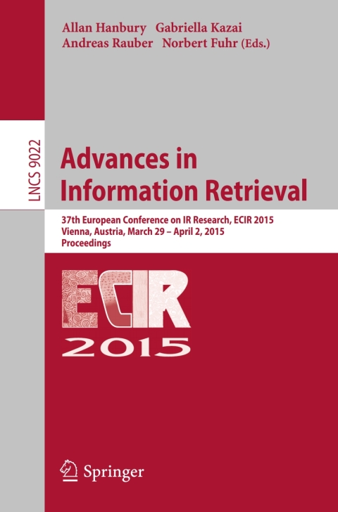 Cover image for book Advances in Information Retrieval