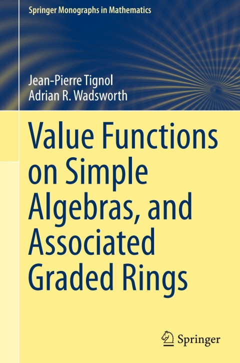 Cover image for book Value Functions on Simple Algebras, and Associated Graded Rings