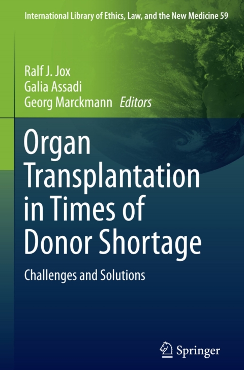 Cover image for book Organ Transplantation in Times of Donor Shortage