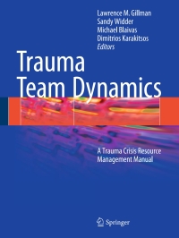 Cover image: Trauma Team Dynamics 9783319165851