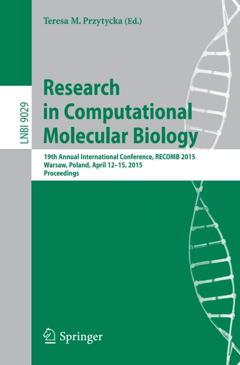 Cover image for book Research in Computational Molecular Biology