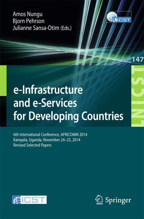 Cover image for book e-Infrastructure and e-Services for Developing Countries