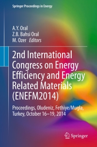 Titelbild: 2nd International Congress on Energy Efficiency and Energy Related Materials (ENEFM2014) 9783319169002