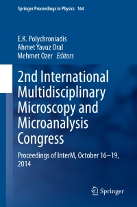 Cover image: 2nd International Multidisciplinary Microscopy and Microanalysis Congress 9783319169187