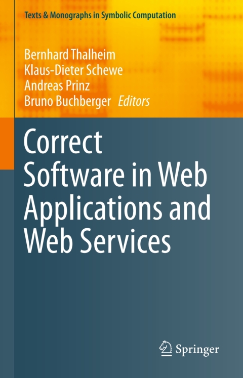 Cover image for book Correct Software in Web Applications and Web Services