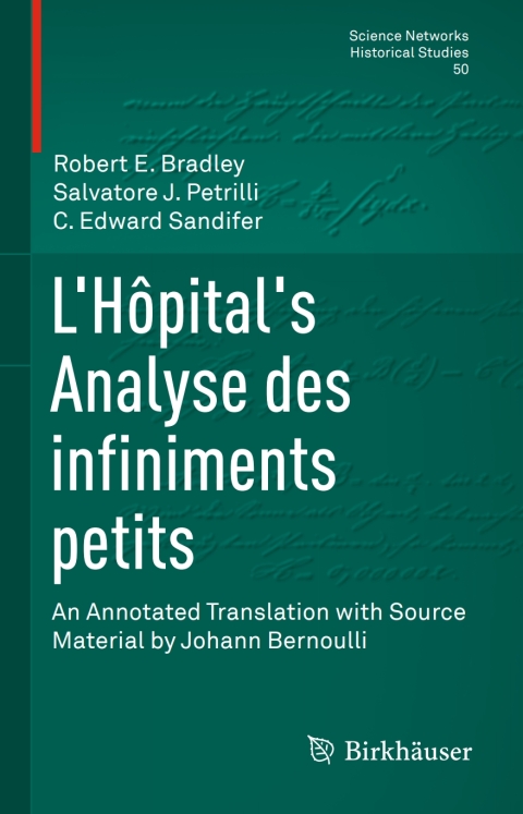 Cover image for book L’Hôpital's Analyse des infiniments petits