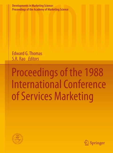 Cover image for book Proceedings of the 1988 International Conference of Services Marketing
