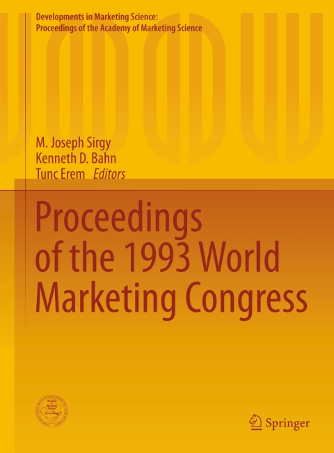 Cover image for book Proceedings of the 1993 World Marketing Congress