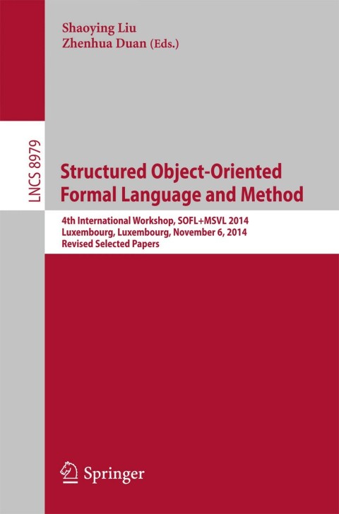 Cover image for book Structured Object-Oriented Formal Language and Method
