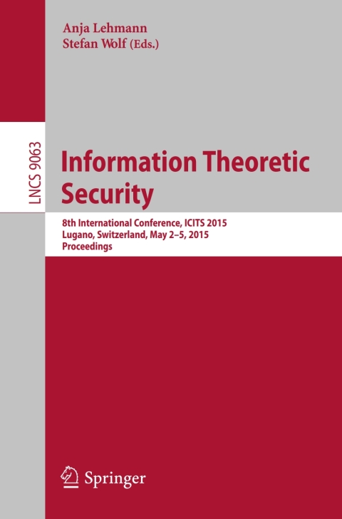 Cover image for book Information Theoretic Security