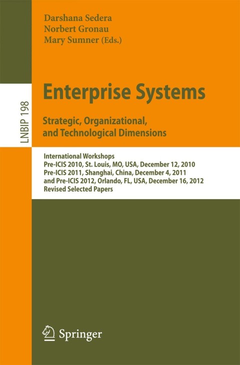 Cover image for book Enterprise Systems. Strategic, Organizational, and Technological Dimensions