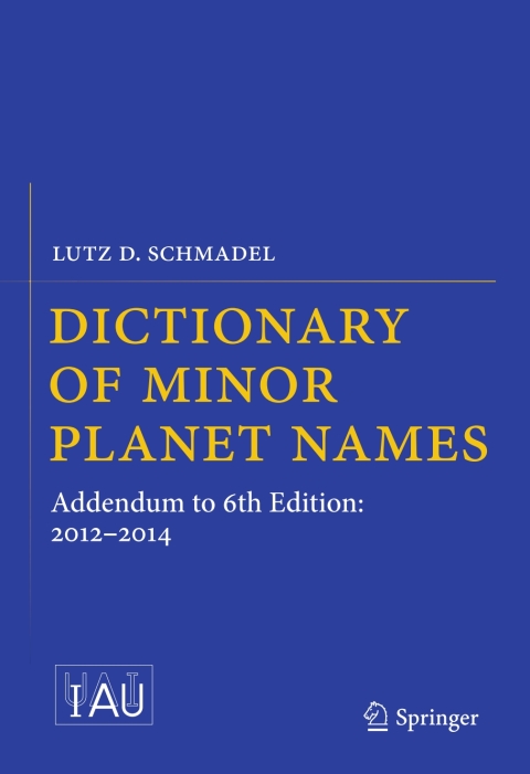 Cover image for book Dictionary of Minor Planet Names
