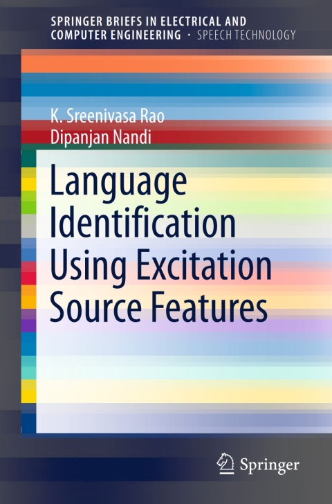 Cover image for book Language Identification Using Excitation Source Features