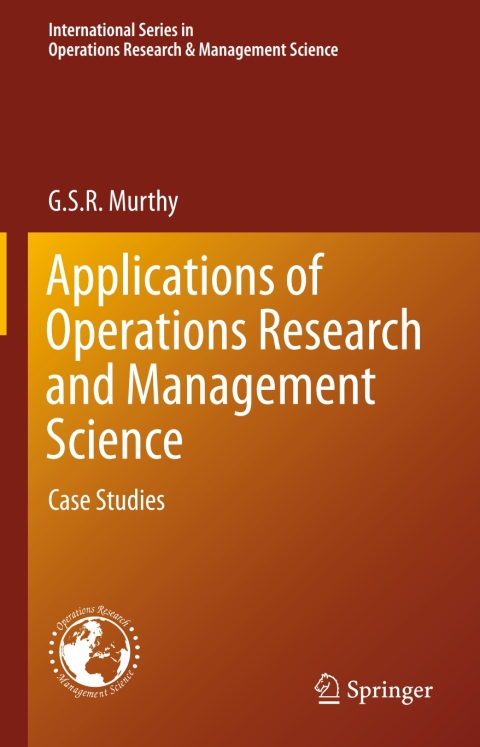 Cover image for book Applications of Operations Research and Management Science