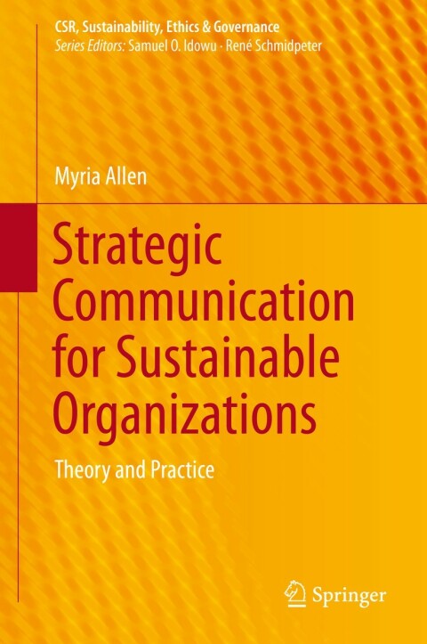 Cover image for book Strategic Communication for Sustainable Organizations
