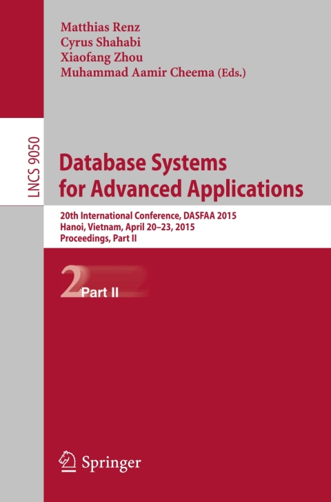 Cover image for book Database Systems for Advanced Applications