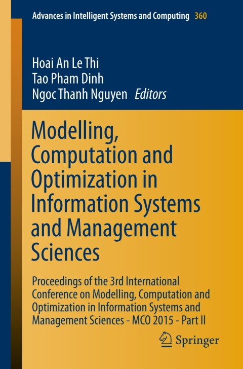 Cover image for book Modelling, Computation and Optimization in Information Systems and Management Sciences