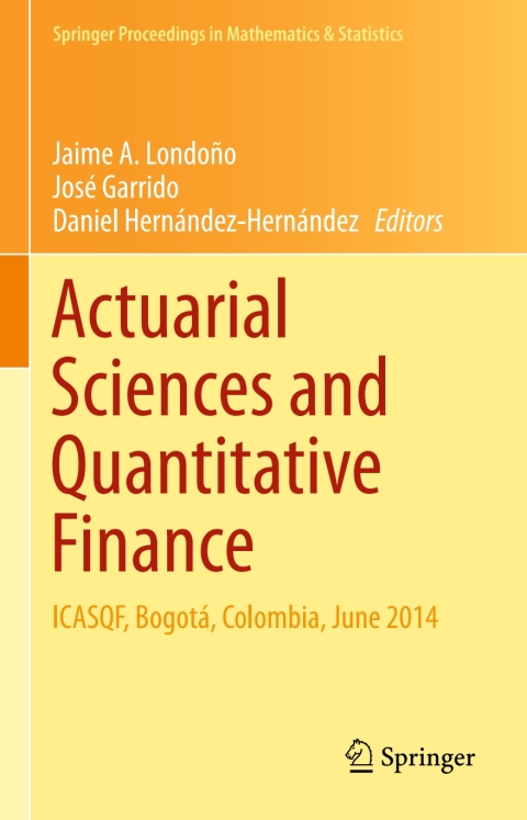 Cover image for book Actuarial Sciences and Quantitative Finance
