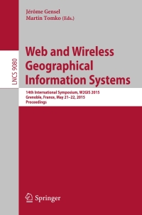 Cover image: Web and Wireless Geographical Information Systems 9783319182506