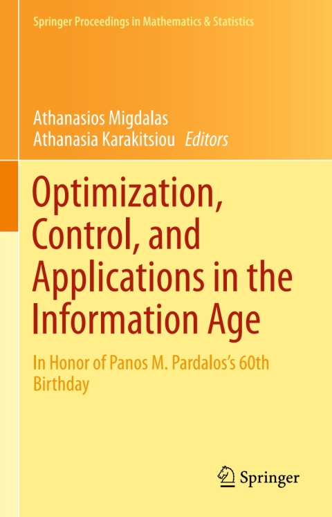 Cover image for book Optimization, Control, and Applications in the Information Age