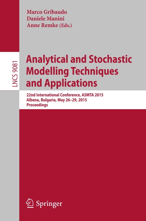 Cover image for book Analytical and Stochastic Modelling Techniques and Applications