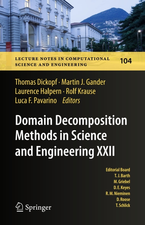 Cover image for book Domain Decomposition Methods in Science and Engineering XXII