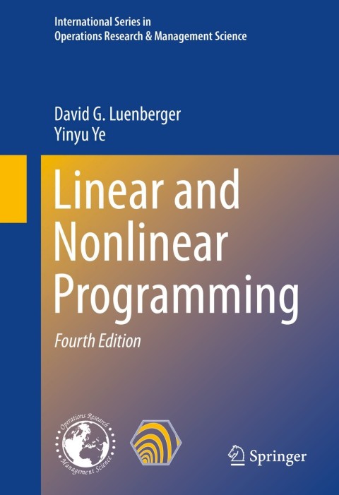 Cover image for book Linear and Nonlinear Programming