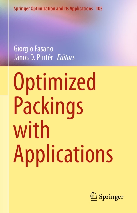 Cover image for book Optimized Packings with Applications