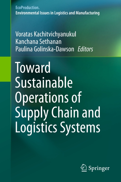 Cover image for book Toward Sustainable Operations of Supply Chain and Logistics Systems