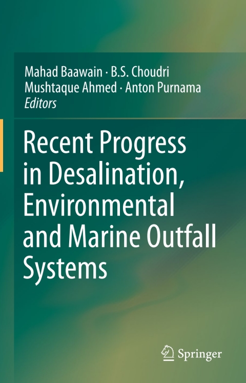 Cover image for book Recent Progress in Desalination, Environmental and Marine Outfall Systems