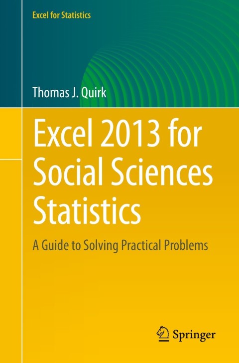 Cover image for book Excel 2013 for Social Sciences Statistics