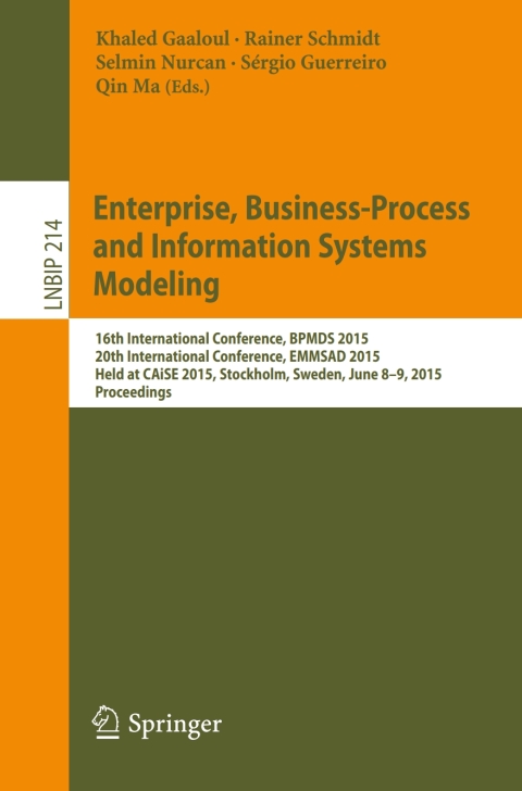 Cover image for book Enterprise, Business-Process and Information Systems Modeling