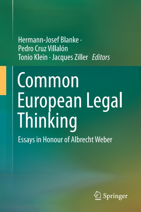 Cover image for book Common European Legal Thinking