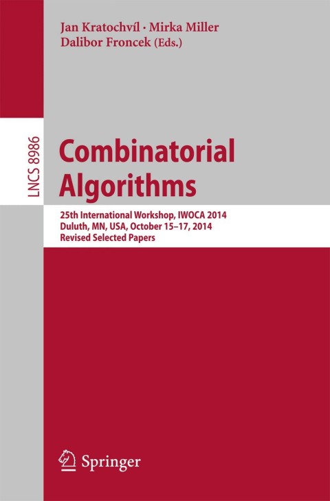 Cover image for book Combinatorial Algorithms